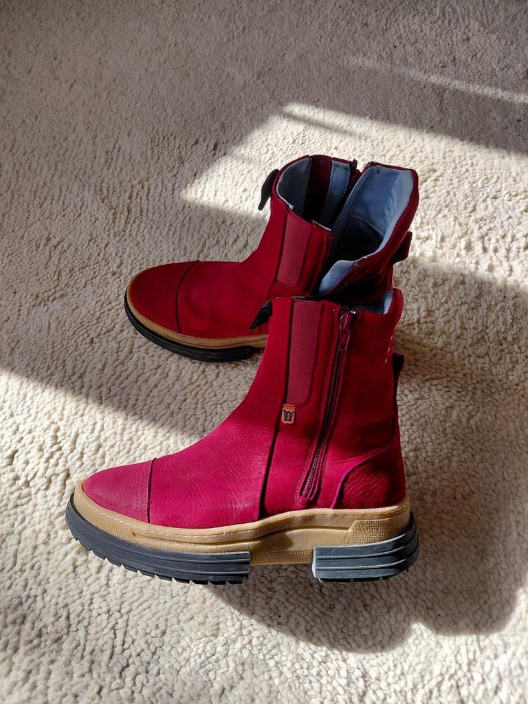 Rode MAG laarzen nubuck maat 39, Kleding | Dames, Schoenen, Ophalen, Lage of Enkellaarzen, MAG, Zo goed als nieuw