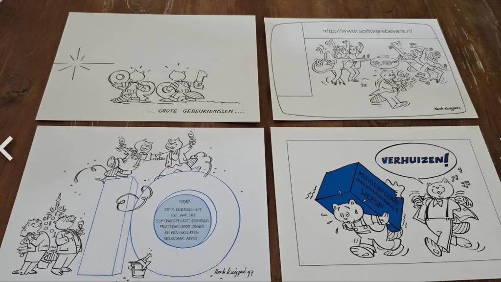 Franka - Henk kuijpers 4 software Bevers kaarten, Boeken, Stripboeken, Eén stripboek, Ophalen of Verzenden