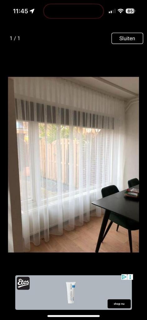 Vitrage nieuw 380x270, Ophalen of Verzenden, Nieuw, 200 cm of meer