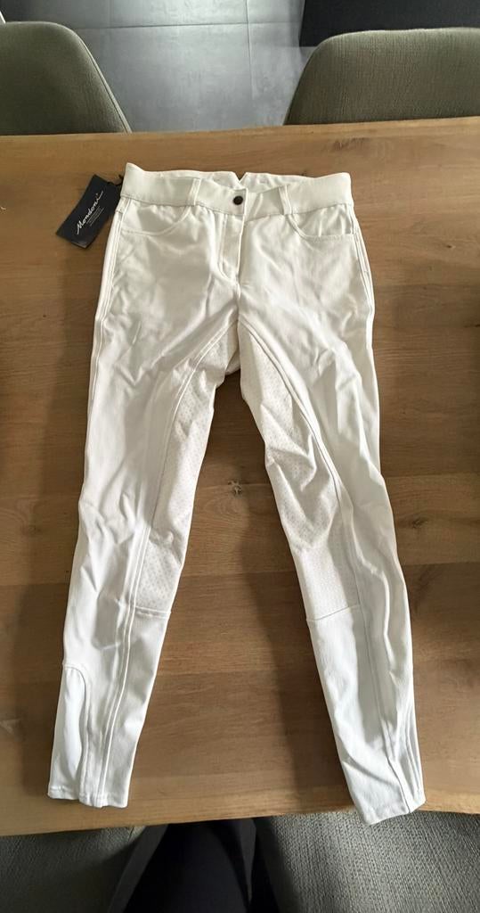 Nieuwe witte rijbroek van Mondoni maat 40, Ophalen of Verzenden, Nieuw, Dressuur, Onderkleding