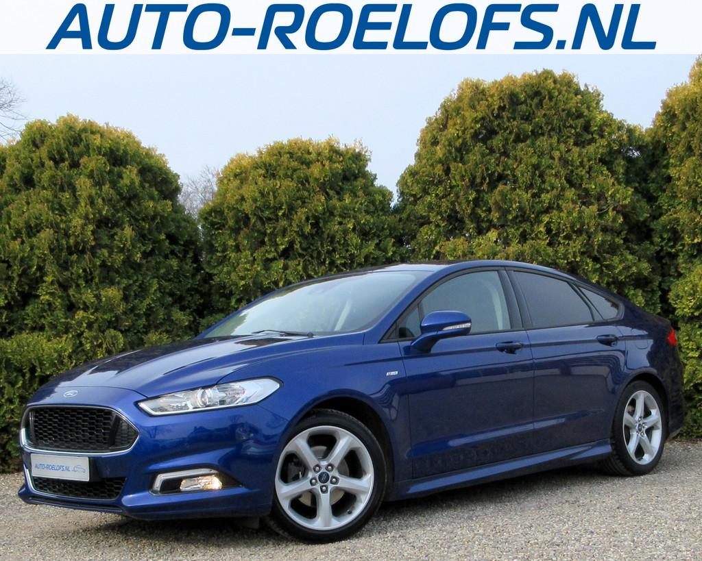 Ford Mondeo 2.0 TDCi ST-Line*Navi*Camera*Trekhaak*, Voorwielaandrijving, Zwart, 4 cilinders, Blauw