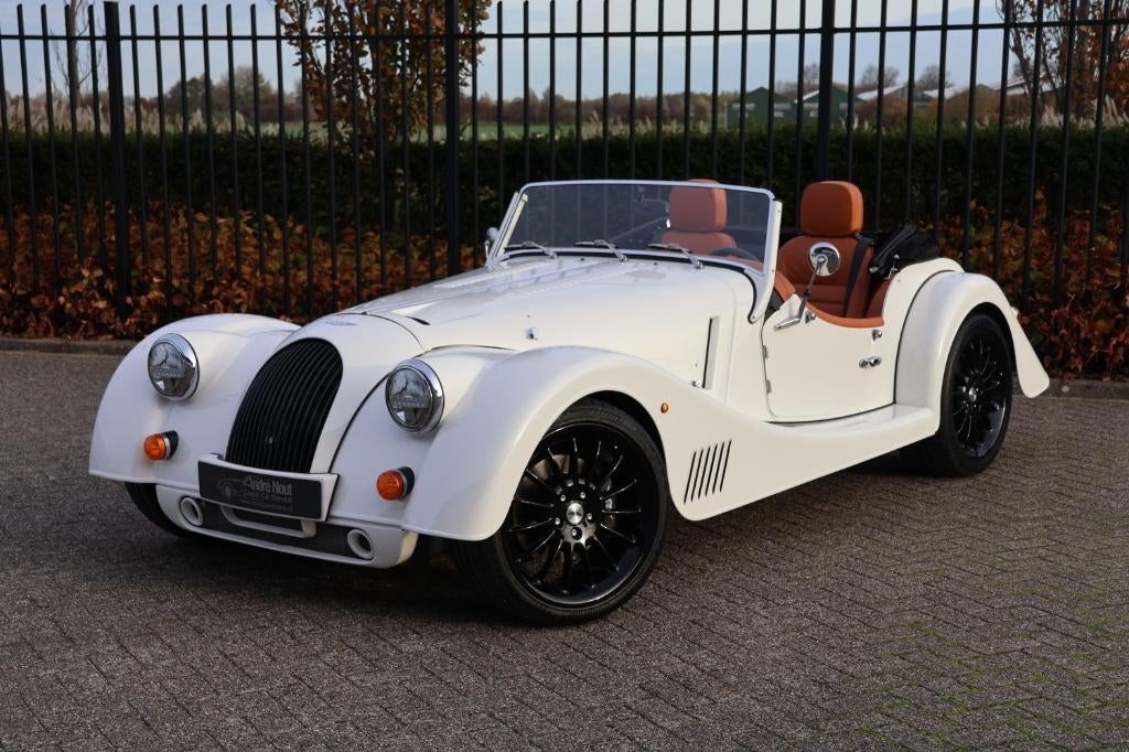 Morgan plux six, Auto's, Overige Auto's, Bedrijf, Benzine, Cabriolet, Automaat, Wit, Bruin, Leder, Achterwielaandrijving, Ophalen