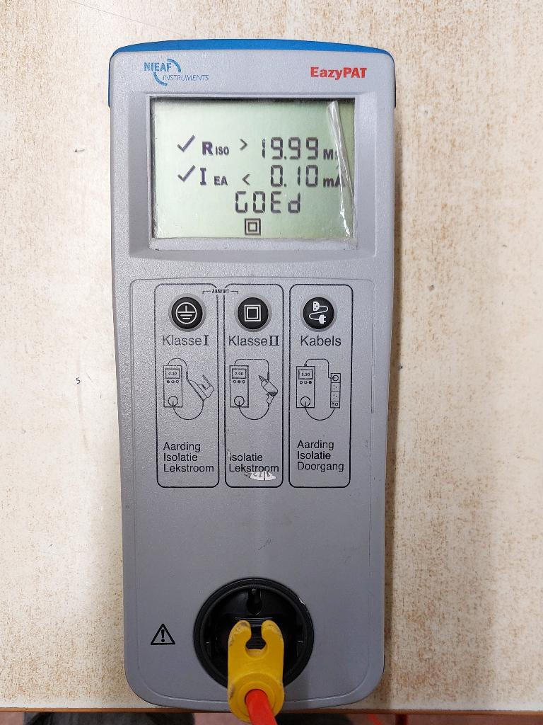 Nieaf-Smitt EazyPAT NEN- 3140 Tester, Doe-het-zelf en Verbouw, Meetapparatuur, Ophalen of Verzenden, Zo goed als nieuw, Overige meters