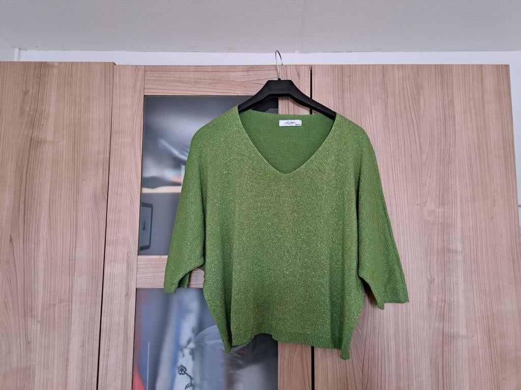 Groen glittertruitje Ambika, Ophalen of Verzenden, Zo goed als nieuw, Groen