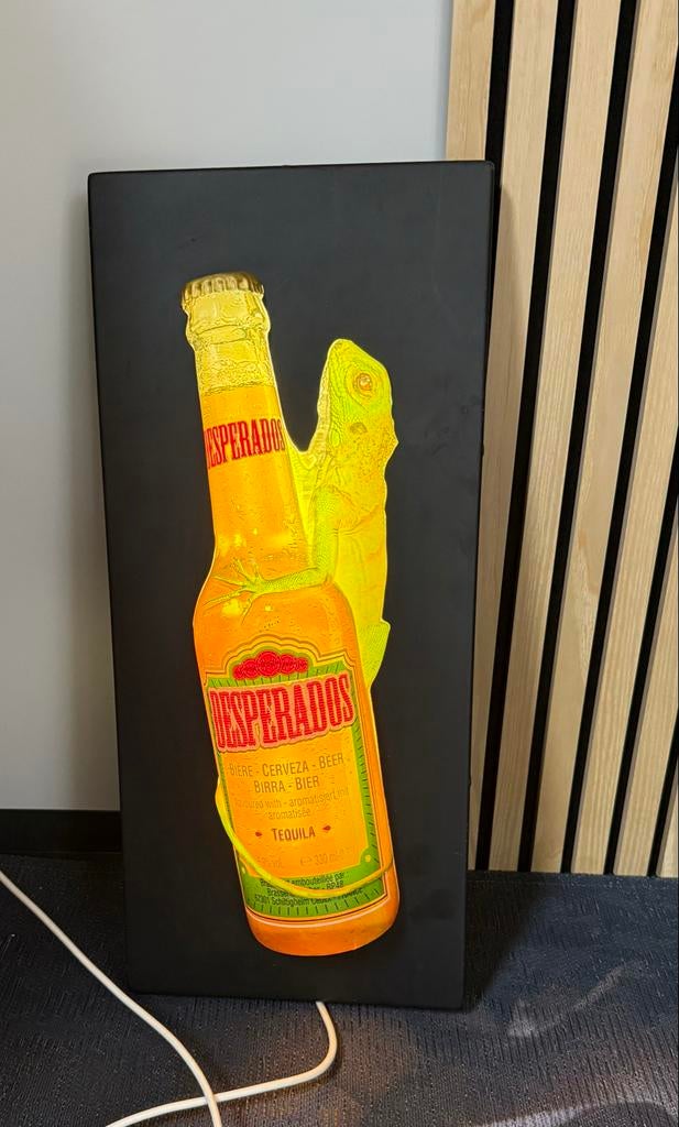 Desperados reclame lamp, Verzamelen, Biermerken, Ophalen of Verzenden, Reclamebord, Plaat of Schild, Overige merken