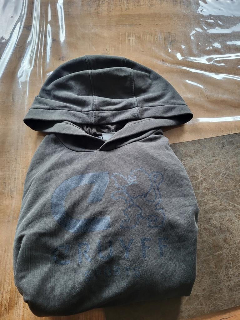 Cruyff hoodie donkergroen maat L, Ophalen of Verzenden, Zo goed als nieuw, Groen