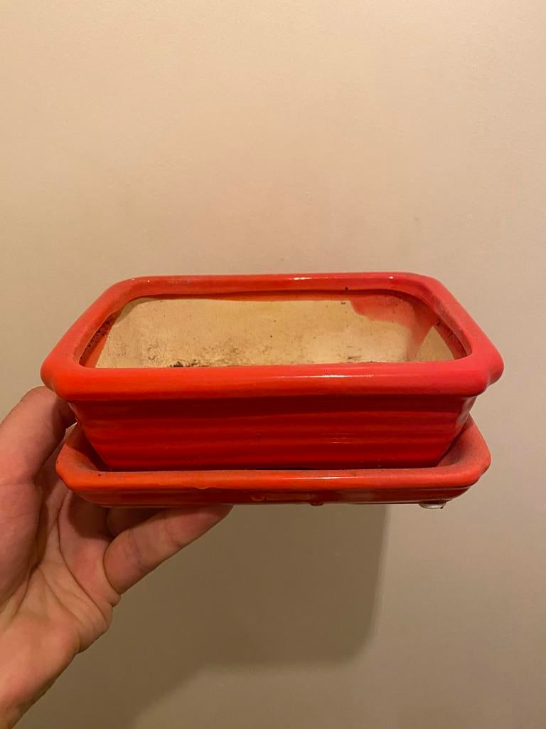 Bonsai bloempot klein, Gebruikt, Binnen, Ophalen of Verzenden, Aardewerk