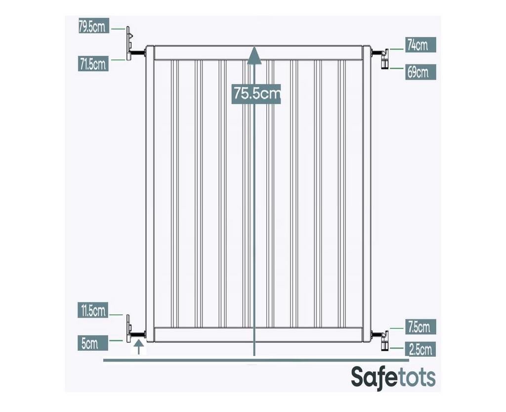 Wooden Screw Fit Stair Gate - Unused in box, Ophalen, Nieuw, Metaal of IJzer, 115 cm of meer