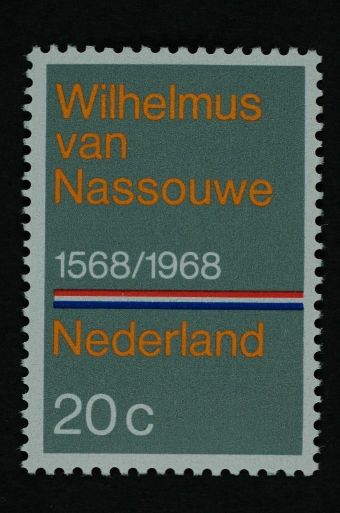 908 (jaar 1968) | 400 jaar Wilhelmus, Postzegels en Munten, Postzegels | Nederland, Ophalen of Verzenden, Na 1940, Postfris