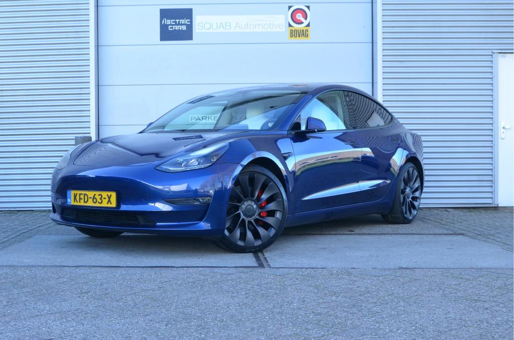 Tesla Model 3 Performance AWD 82 kWh Fremont! Enhanced AutoP, Auto's, Tesla, Bedrijf, Te koop, Model 3, 4x4, ABS, Achteruitrijcamera