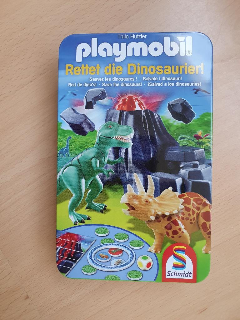 Playmobil - Red de Dino's spelletje van Schmidt, Hobby en Vrije tijd, Gezelschapsspellen | Overige, Ophalen of Verzenden, Zo goed als nieuw