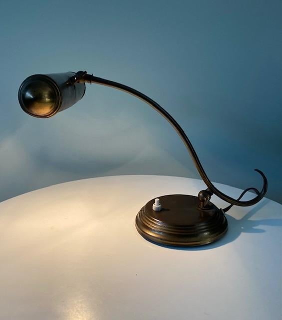 Vintage messing pianolamp bureaulamp, Ophalen of Verzenden