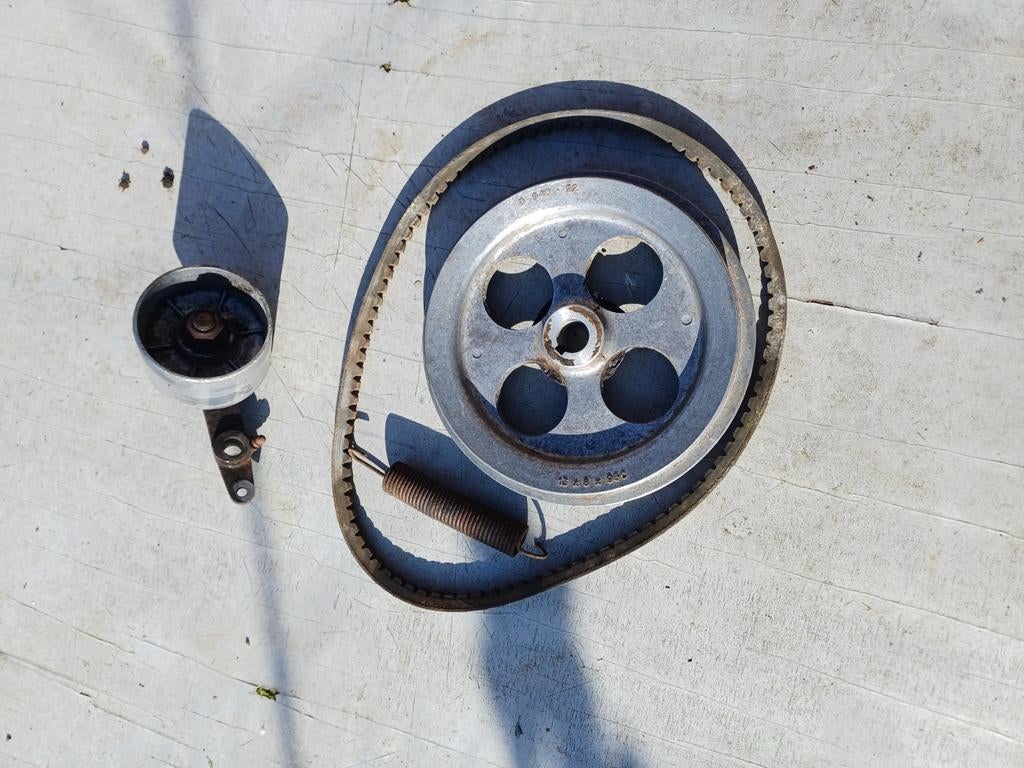 Hako boy tuinfrees spanrol met v snaar en poelie + veer, Ophalen of Verzenden, Gebruikt, Overige soorten, HAKO boy