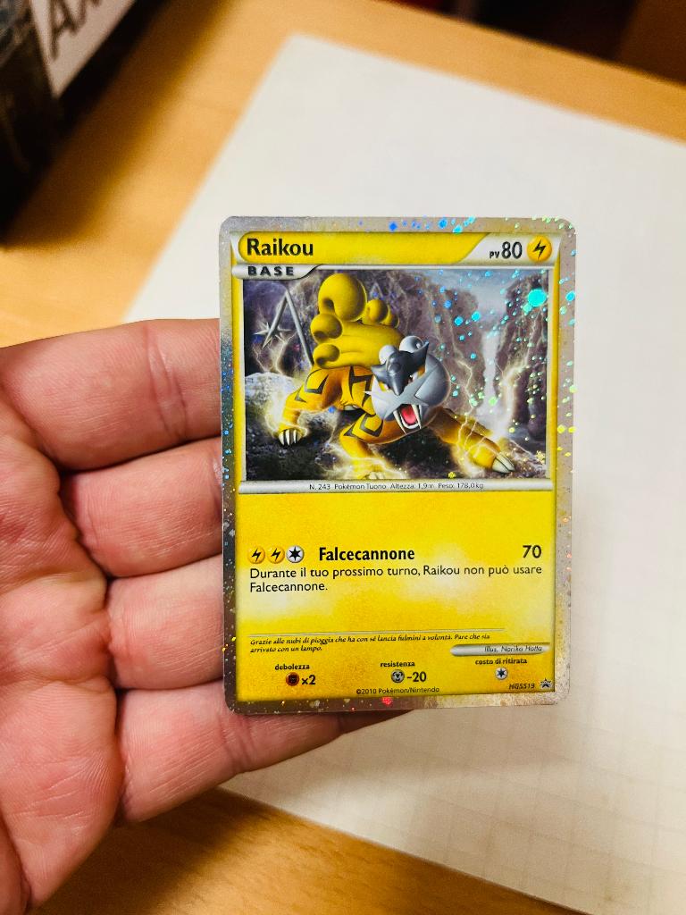Raikou HGSS19 Holo HGSS Black Star Promo Pokemon, Verzenden, Zo goed als nieuw, Losse kaart, Foil