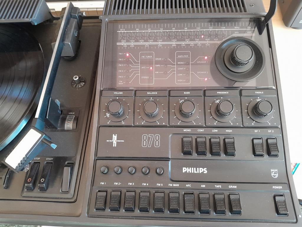 Philips hifi tuner/versterker/platenspeler 878, Ophalen
