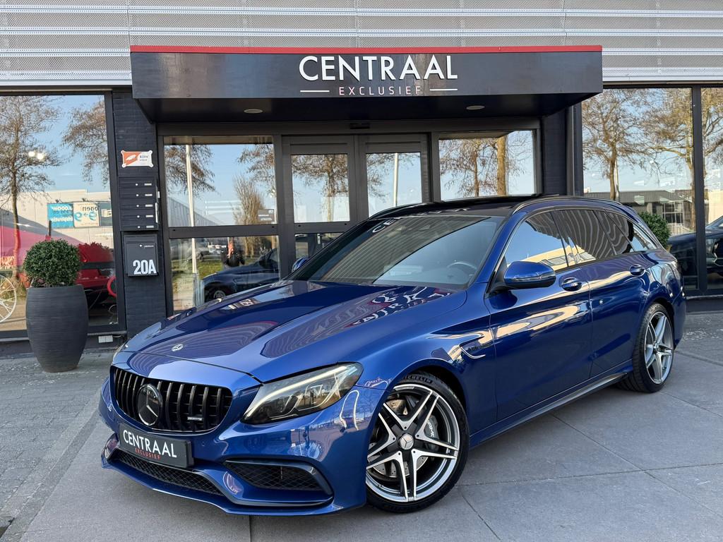 Mercedes-Benz C-klasse Estate AMG C63 Pano|Burmester|Memory|, Automaat, Achterwielaandrijving, Blauw, Leder