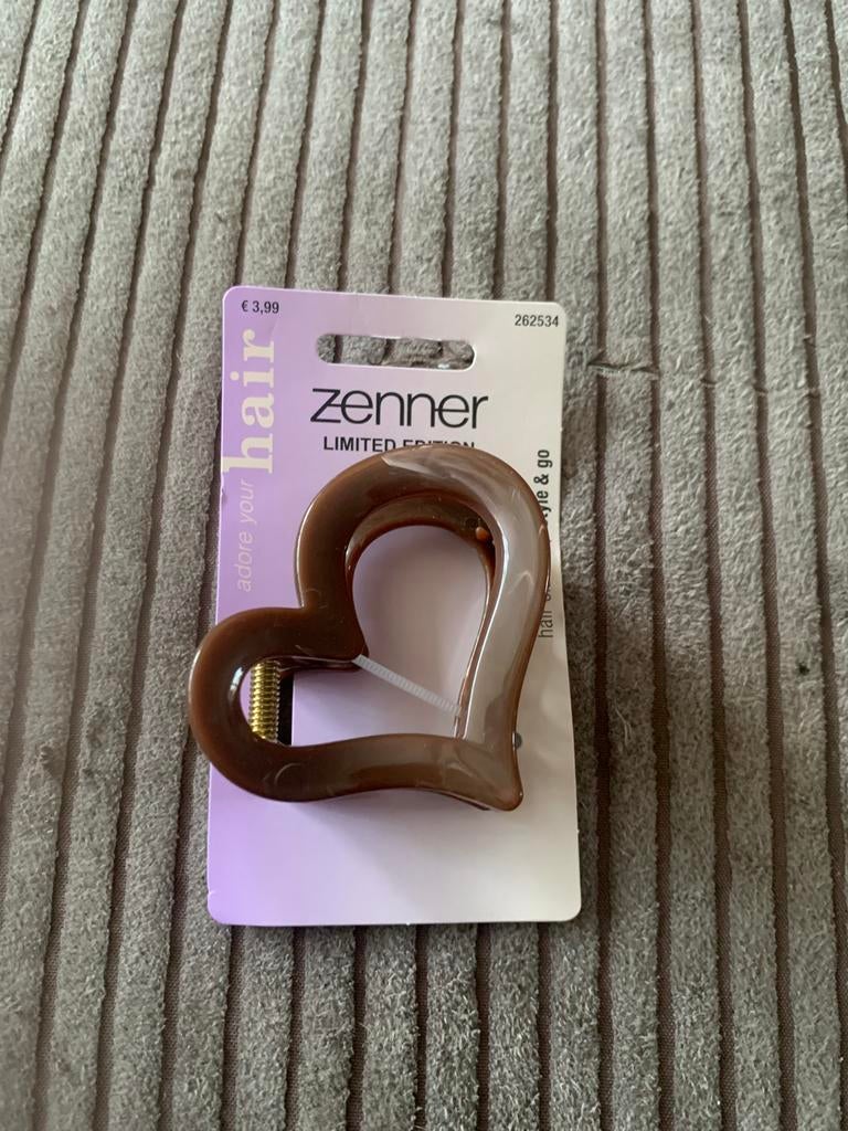 ZenneR haarclip hart – bruin nieuw, Ophalen of Verzenden, Nieuw, Bruin, Overige materialen