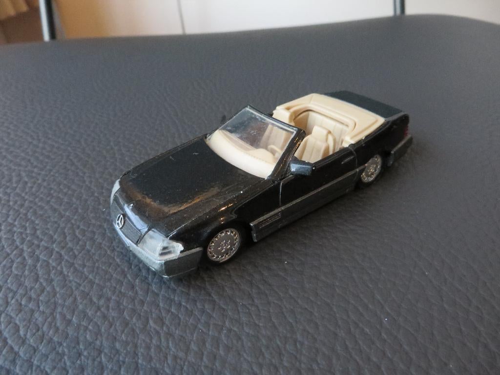 Solido Mercedes 500SL zwart, Ophalen of Verzenden, Zo goed als nieuw, Auto, Solido