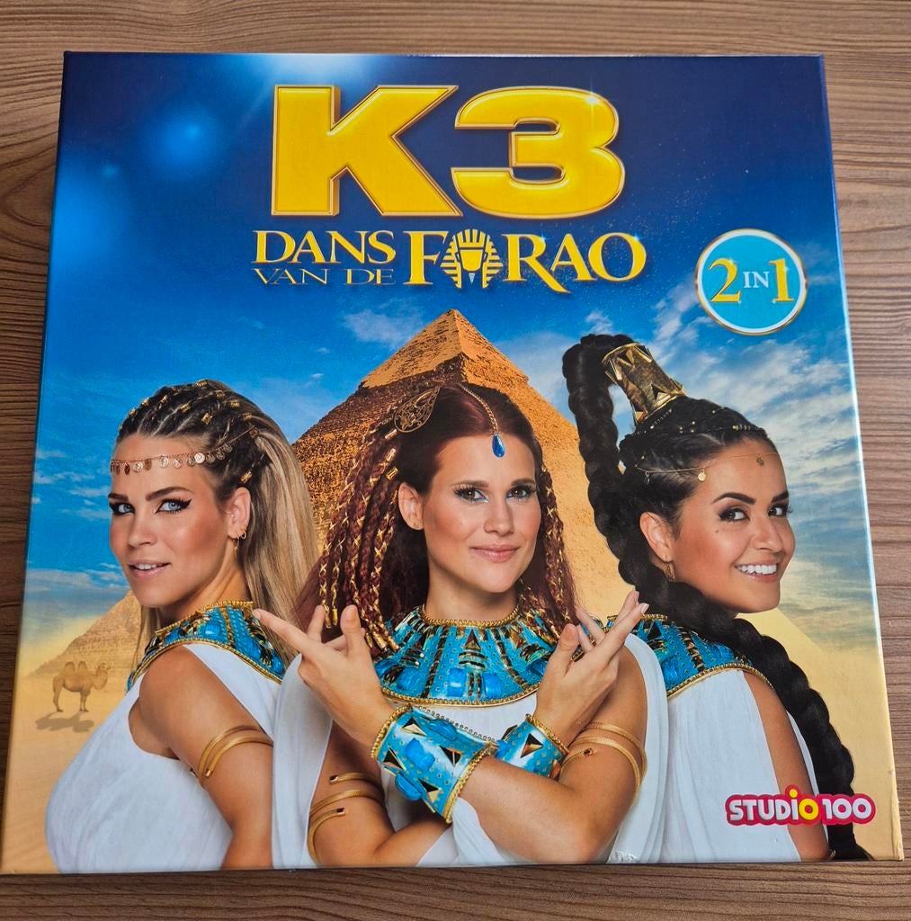 Bordspel K3 Dans van de Farao, 2 in 1, zo goed als nieuw, Ophalen of Verzenden, Zo goed als nieuw, Studio 100