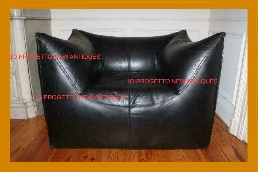 B&B ITALIA Le Bambole Mario Bellini 1970s Vintage BIG chairs, Gebruikt, Verzenden, VINTAGE MID CENTURY, 100 tot 125 cm