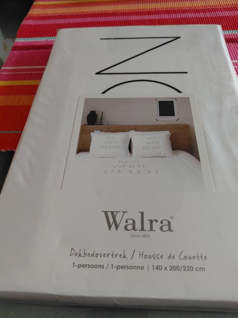 Nieuw Walra Dekbedovertrek 1-persoons 140x200/220 cm, Ophalen of Verzenden, Nieuw, Eenpersoons, Dekbedovertrek