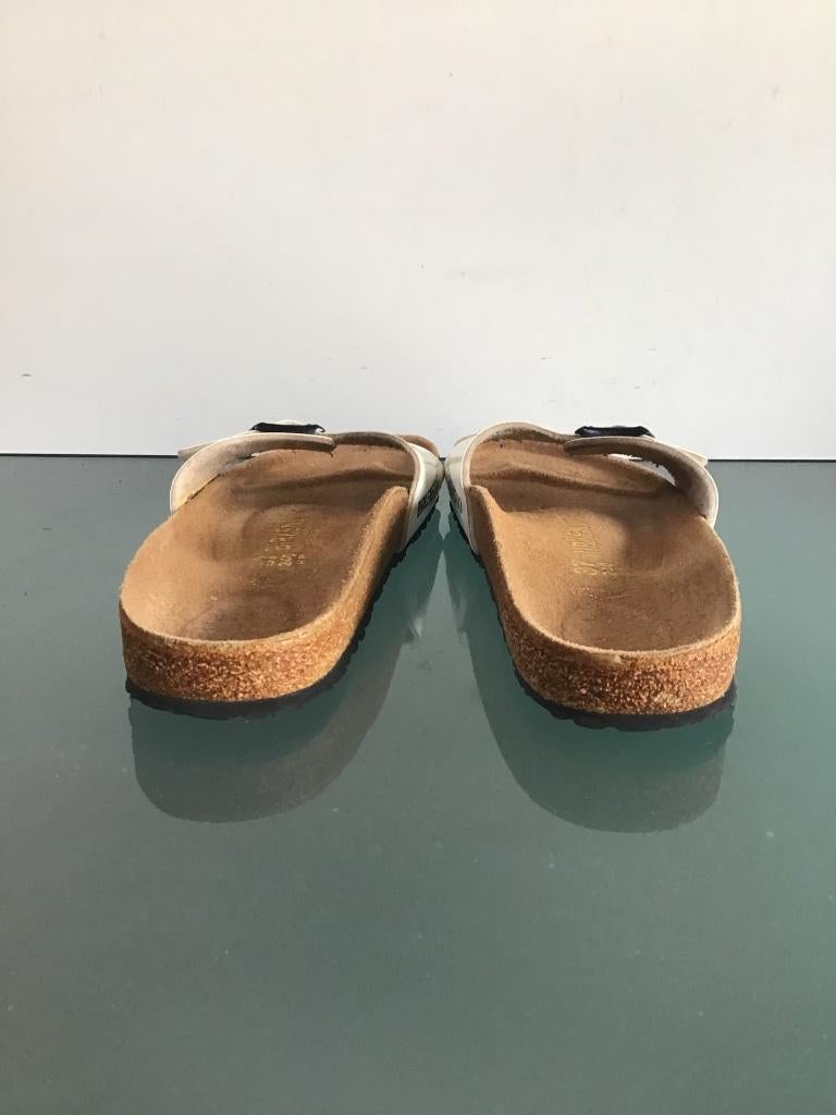 Birkenstock 37 wit | Slippers | Gratis verzenden, Slippers, Verzenden, Wit, Zo goed als nieuw