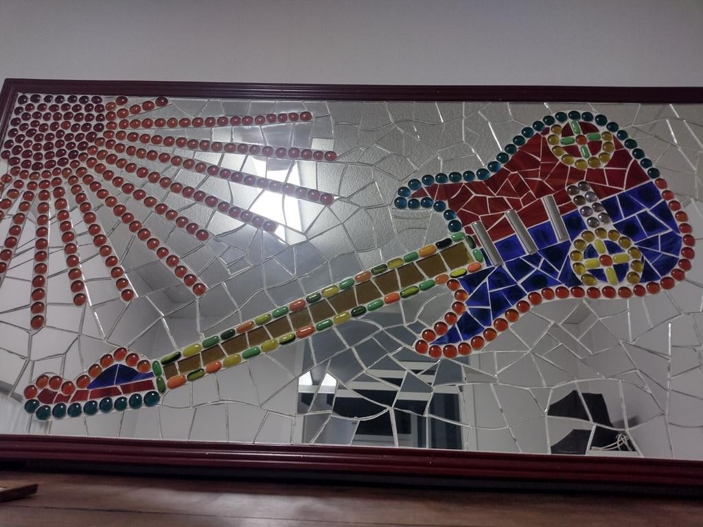 Electrische gitaar van mozaïek., Ophalen