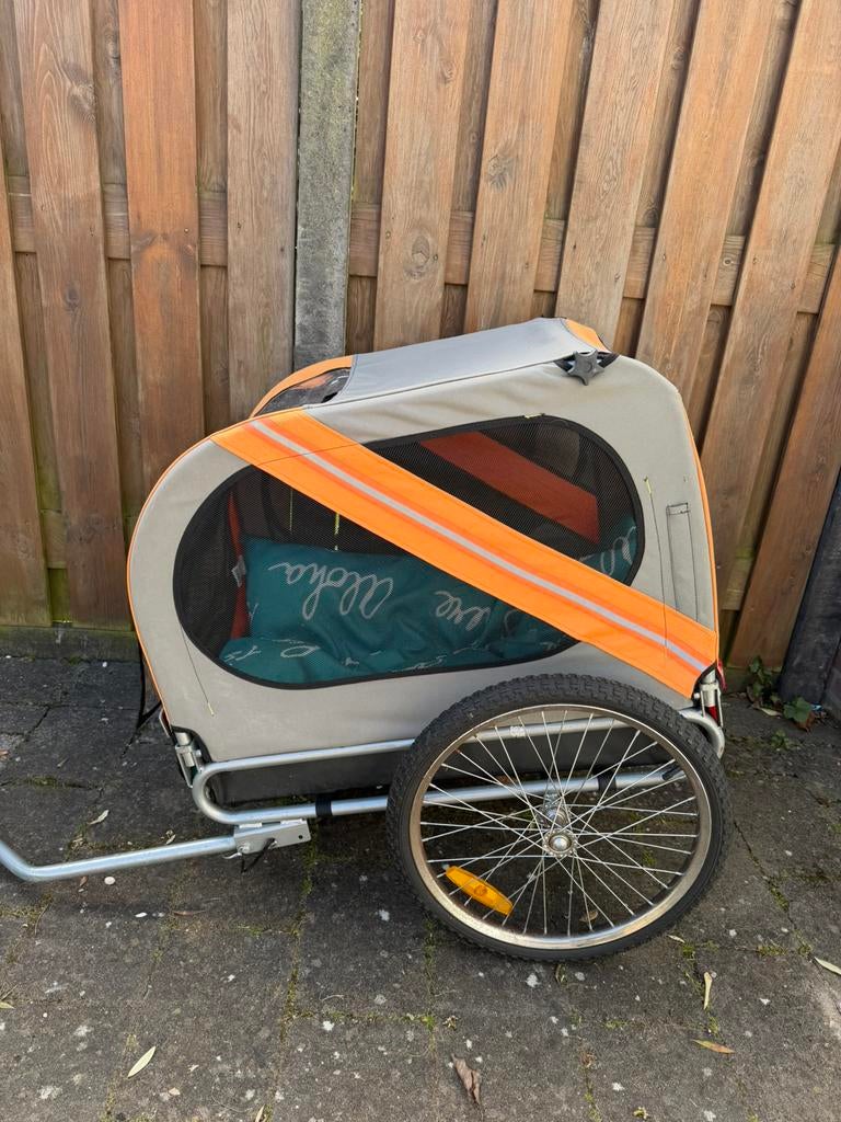 Dog Buggy/Honden Fietskar | Grey & Orange, Dieren en Toebehoren, Ophalen, Gebruikt