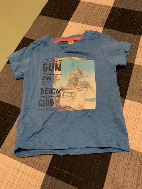 Blauwe T-shirt van de Zeeman. Maat 74, Zeeman, Ophalen of Verzenden, Zo goed als nieuw, Jongetje
