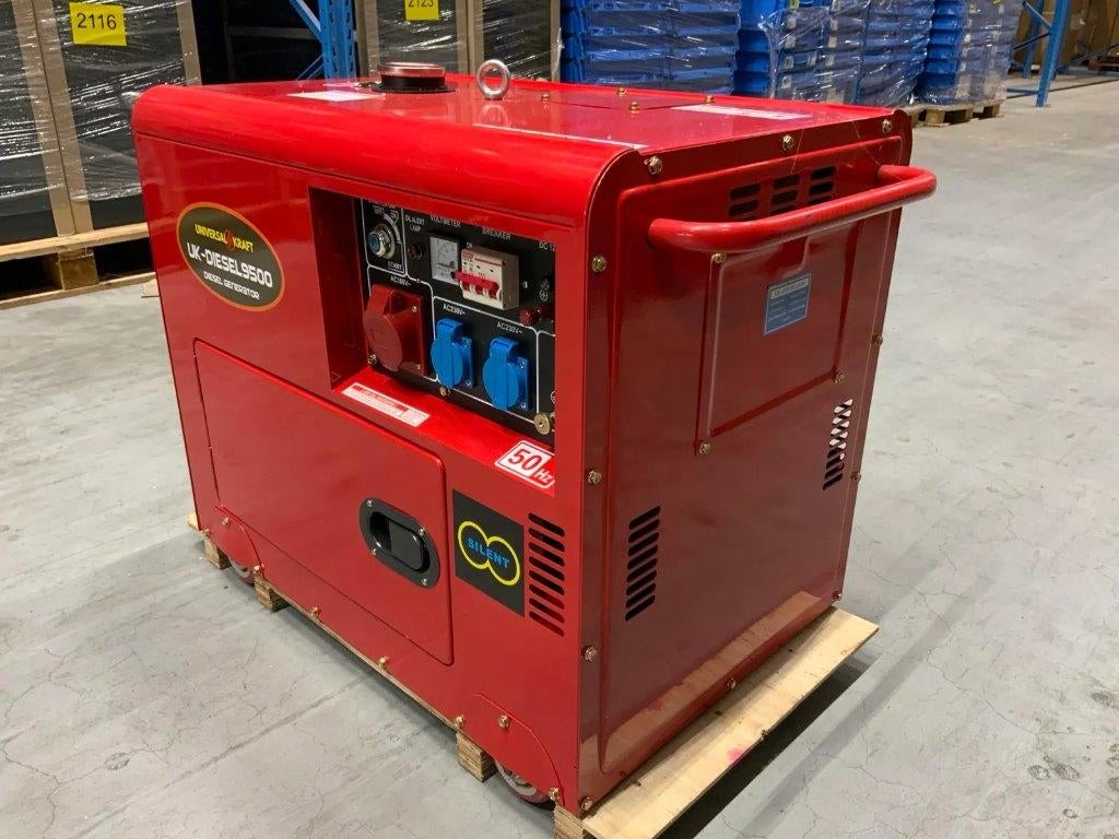 NIEUW!! Generator / Aggregaat  Universal Kraft UKDiesel 9500, Ophalen, Dieselolie, Geluidgedempt, Nieuw