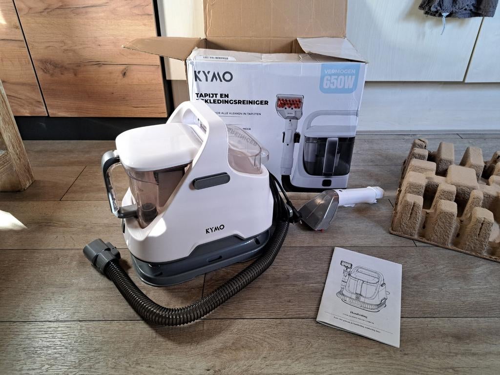 Kymo tapijt en bekledingsreiniger, Doe-het-zelf en Verbouw, Reinigingsmachines, Ophalen of Verzenden