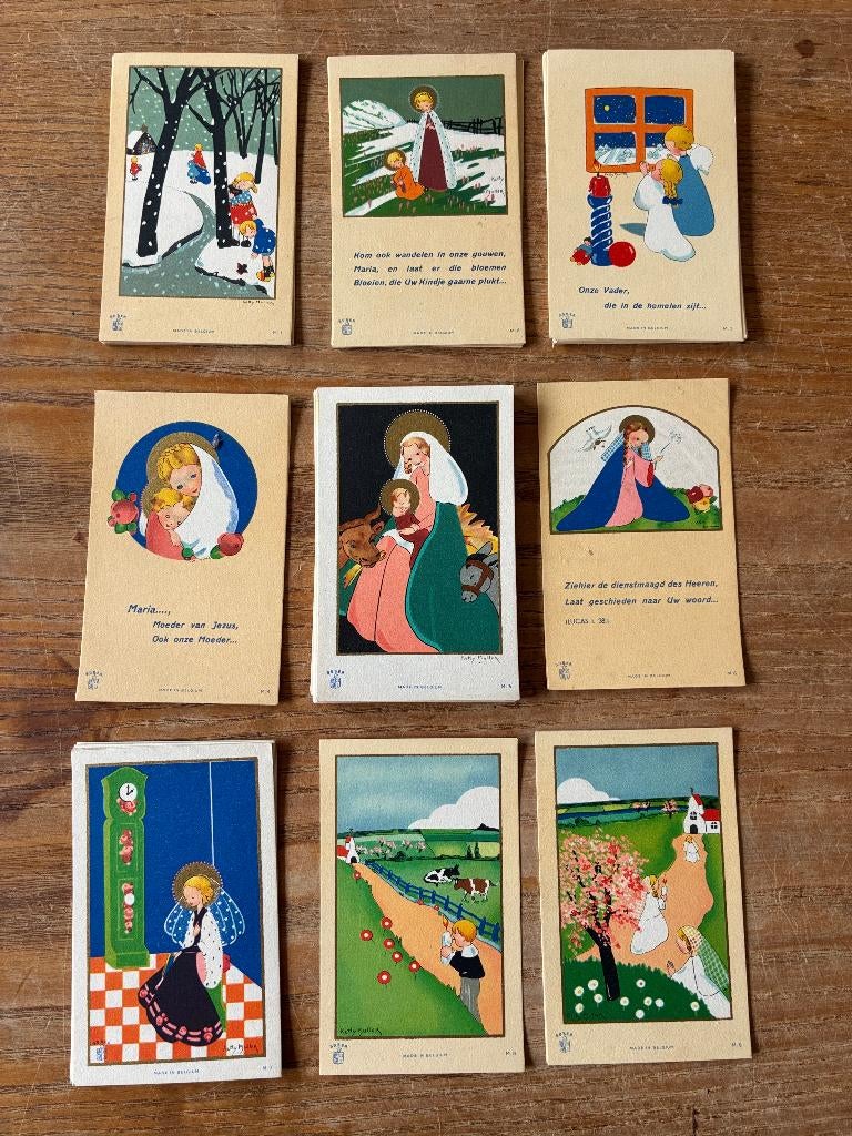 Vintage devotieprentjes santjes, Ophalen of Verzenden, Zo goed als nieuw, Kaart of Prent, Christendom | Katholiek