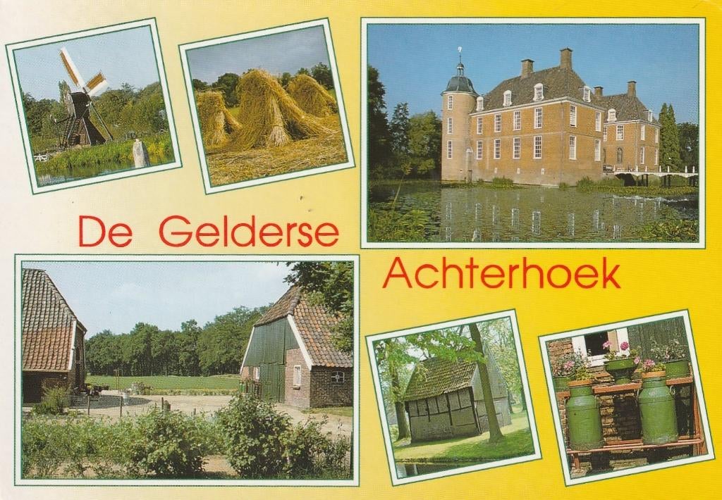 GELDERSE ACHTERHOEK Molen Boerderij Oogst Kasteel, Verzenden, 1980 tot heden, Gelopen, Gelderland