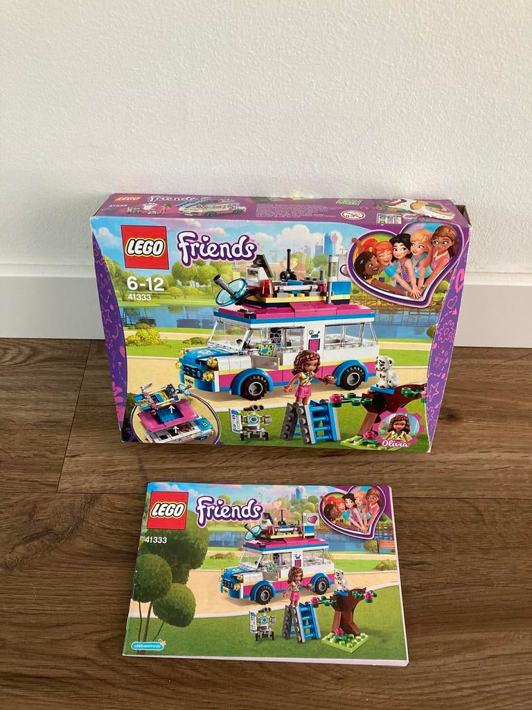 Lego Friends 41333 Olivia’s missievoertuig!, Ophalen of Verzenden, Zo goed als nieuw