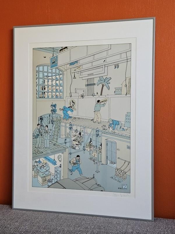 JOOST SWARTE ZEEFDRUK COMIX FACTORY 1988 IZGS VINTAGE CADEAU, Antiek en Kunst, Kunst | Litho's en Zeefdrukken, Ophalen
