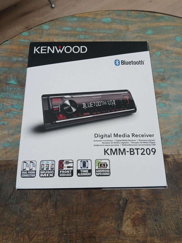 Kenwood KMM-BT209 autoradio met Bluetooth., Auto diversen, Ophalen of Verzenden