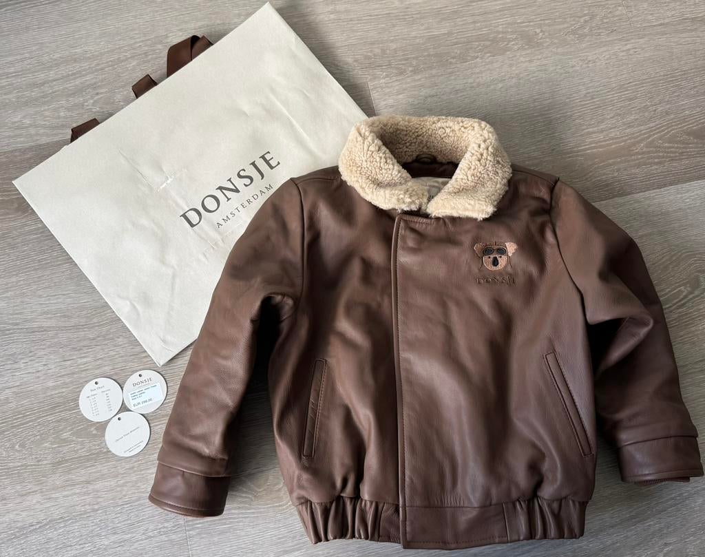 Donsje amsterdam Axello koala leren jack, Ophalen of Verzenden, Nieuw, Jongen of Meisje, Jas