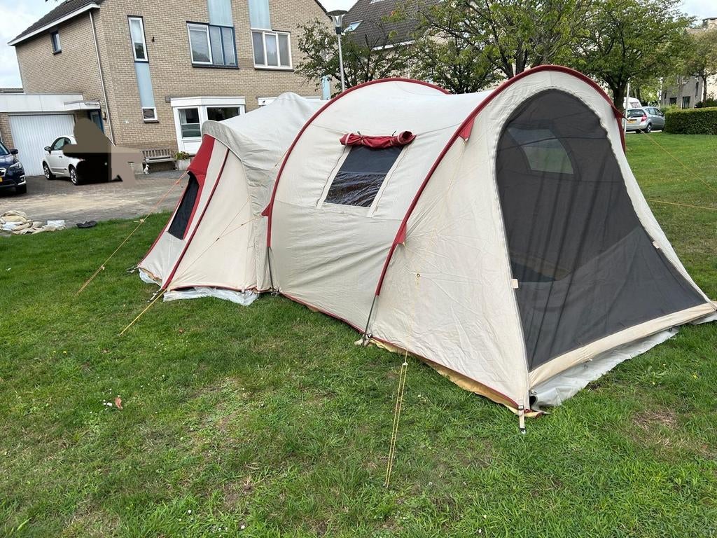 Katoenen 2 persoonstunneltent, Caravans en Kamperen, Tenten, Ophalen of Verzenden, Tot en met 4