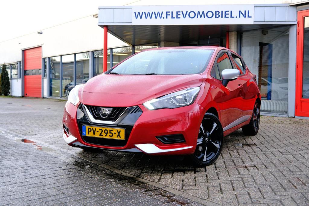 Nissan Micra 1.0L Acenta 5-drs Airco|Cruise|CarPlay|LMV, Auto's, Gebruikt, Origineel Nederlands, Handgeschakeld, 3 cilinders
