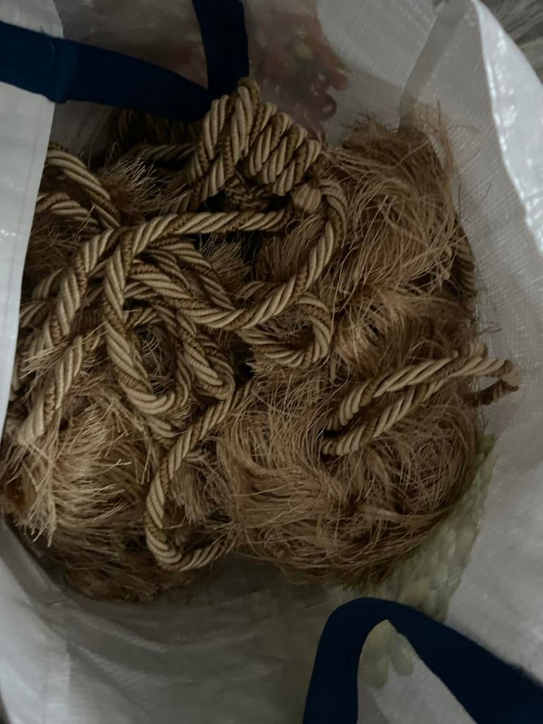 Decoratieve Kwast Gordijnophouder Jute Touw, Ophalen, Minder dan 50 cm, Bruin, Zo goed als nieuw