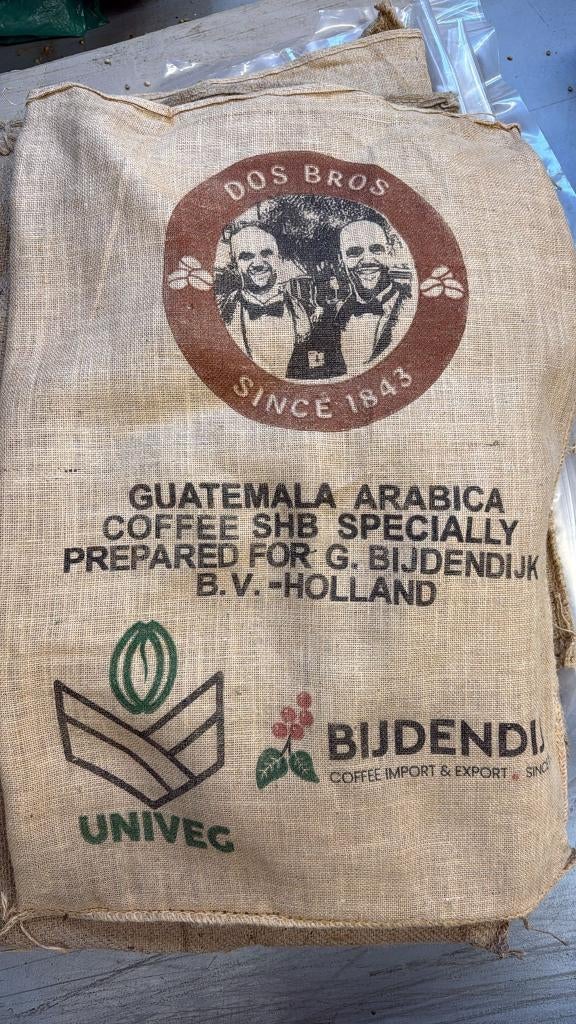 Jute zak koffiebonen decoratie Guatemala Colombia, Antiek en Kunst, Ophalen of Verzenden