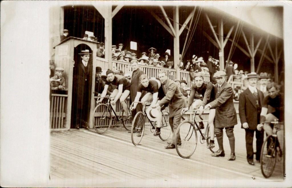 Fotokaart Zeeburg Wielerbaan Amsterdam, Ophalen of Verzenden, Voor 1920, Ongelopen, Noord-Holland