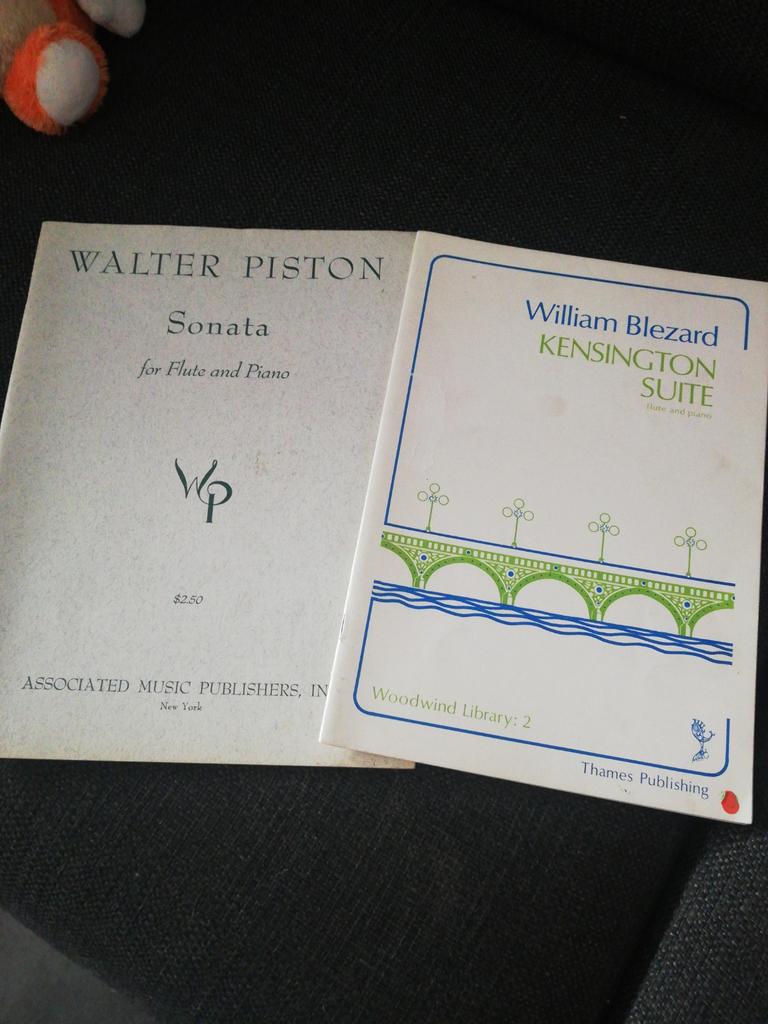 2 werken voor fluit en piano, Muziek en Instrumenten, Klassiek, Dwarsfluit of Piccolo, Ophalen of Verzenden, Zo goed als nieuw