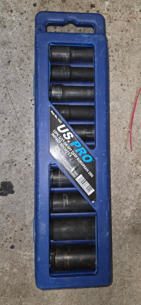 Slagmoerdoppen 1/2", Ophalen of Verzenden, Gebruikt