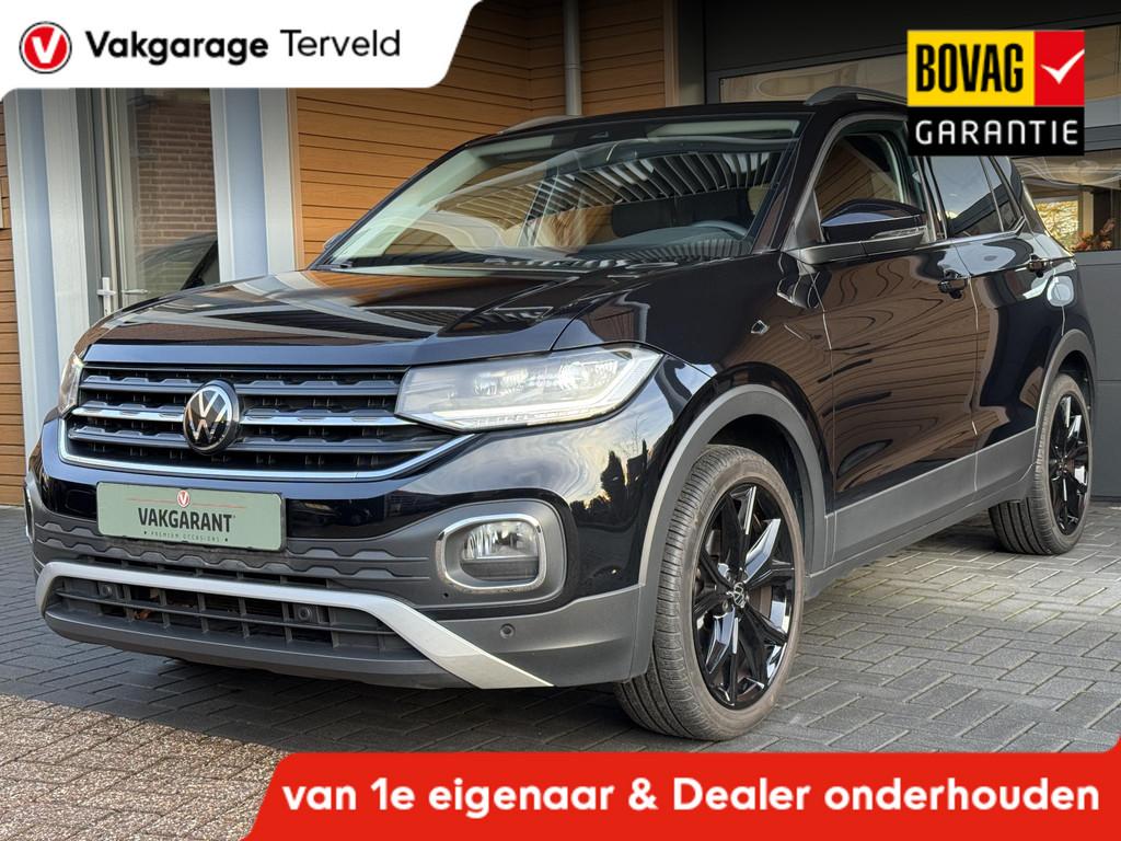 Volkswagen T-Cross 1.0 TSI Style,Navi,Carpl,Virt,Cam,Cruise,, Gebruikt, Zwart, Adaptive Cruise Control, Bedrijf
