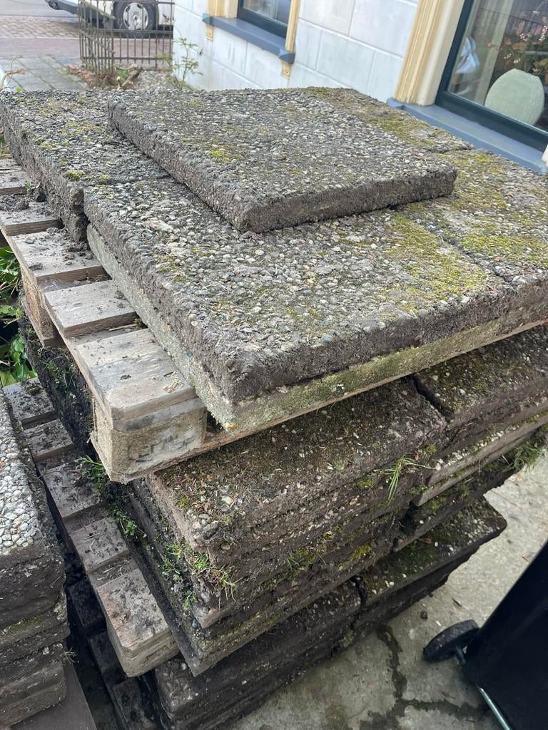 Grindtegel 50x50, Tuin en Terras, Ophalen, Zo goed als nieuw, Overige materialen