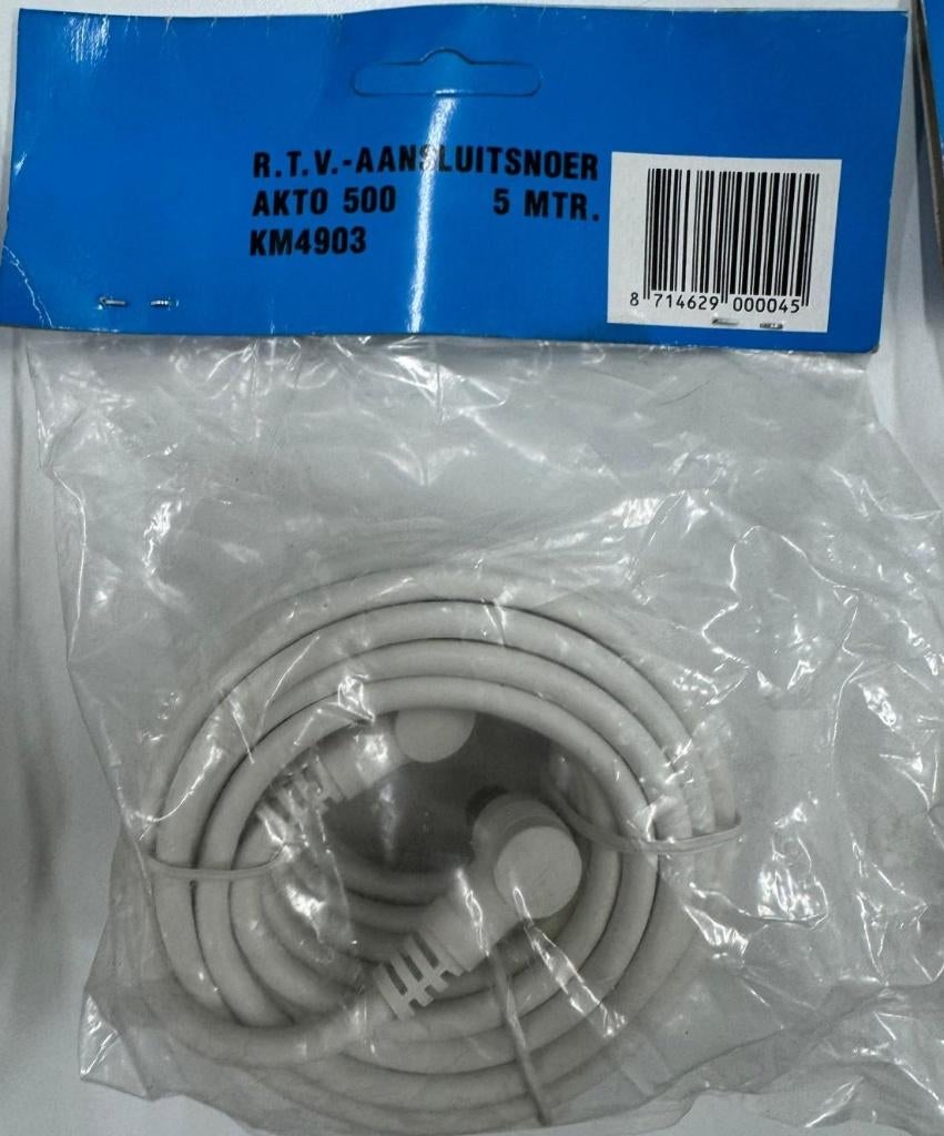 Antenne TV kabel Aansluitsnoeren – Verschillende Lengtes, Ophalen, Nieuw, 5 tot 10 meter, Tv-kabel