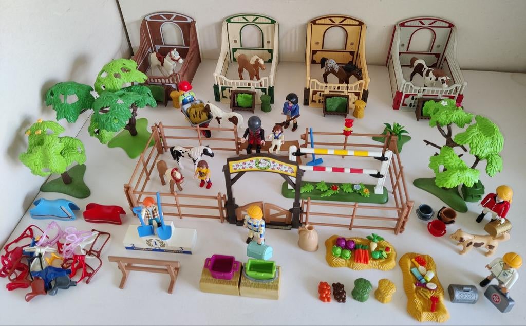 ☀️🌈✨ Playmobil paardenstallen en accessoires, Ophalen of Verzenden