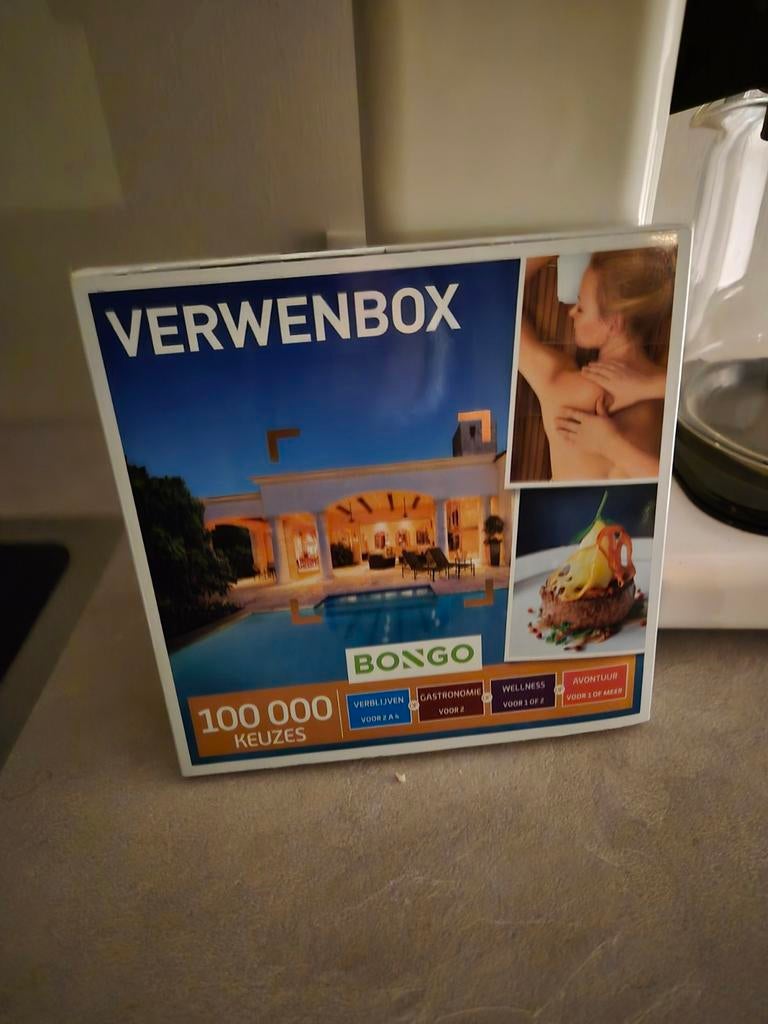 Bongo verwenbox cadeaubon, Tickets en Kaartjes, Kortingen en Cadeaubonnen, Twee personen, Cadeaubon