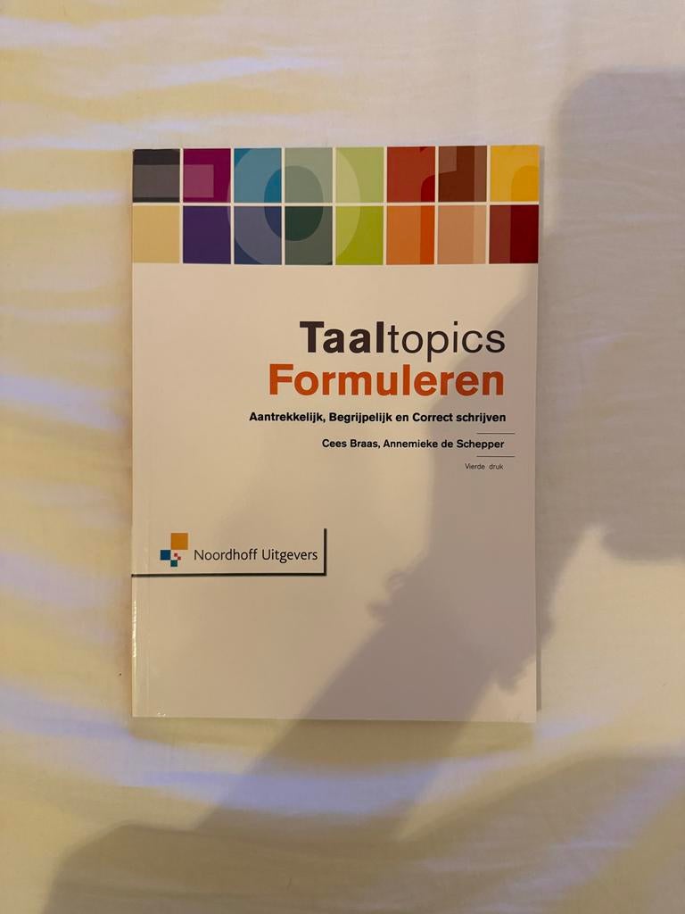 Taaltopics Formuleren - Vierde druk, Boeken, Studieboeken en Cursussen, Ophalen of Verzenden, Alpha, Nieuw, HBO